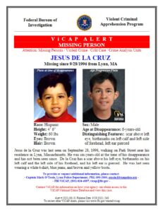FBI Missing Person Poster
