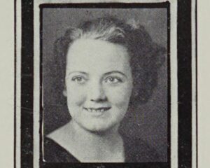 Ada Bean (Bradbury) senior yearbook photo.