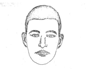 Composite sketch of man seen in the hallway of 41 Linnaean Street on the night of Ada Bean’s murder.