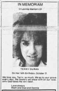 In Memoriam for Terry Duran