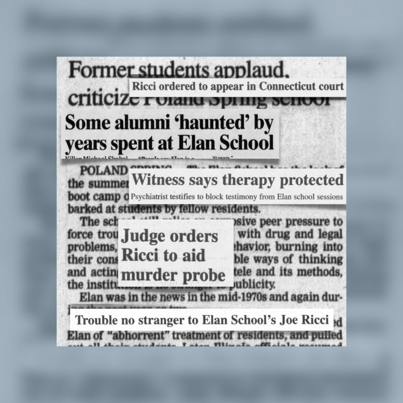 Elan School newspaper clipping