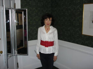 Denise Robert modeling for Fresh of Nashua’s local fashion show in 2009.