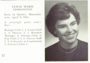Leslie’s senior portrait at Edward Little High School.