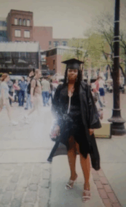 Charline Rosemond at graduation.