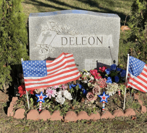 Eugenio’s burial site and headstone at Evergreen Cemetery in New Haven.