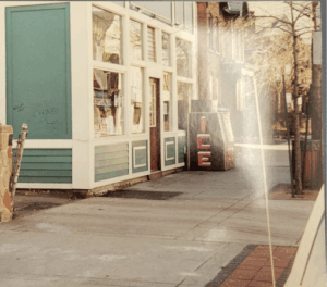 Eugenio’s store, La Casa Green, photographed after his death.