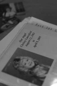 Michelle has kept her own binders of notes throughout the years