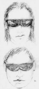 Early composite sketches released by Norwalk PD based on witness accounts of two men possible near the scene of the murder, source: Stamford Advocate