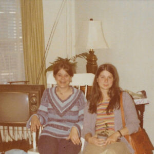 Carol Ann Barlow (left) with her sister, Linda.