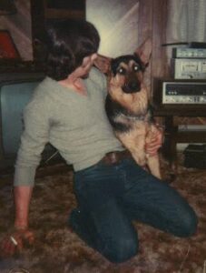 Michael Cochran with his beloved dog, Popeye, courtesy: Leola Cochran