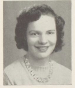 Gloria Inez (Mahar) Gough’s 1942 yearbook photo, source: Gardiner Area High School Yearbook