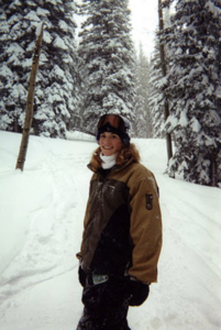 5.) Michelle snowboarding, 2000-2001, source: Michelle Gardner-Quinn Memorial Page by Chris Kadlec